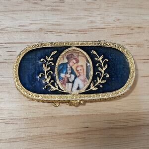 Vintage Estee Lauder Perfume Solid Compact with Gold Trim